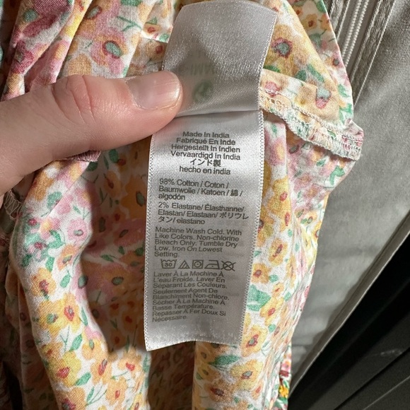 J.Crew Factory - Reimagined floral cotton sleeveless tiered sundress sz 4 - Picture 5 of 7